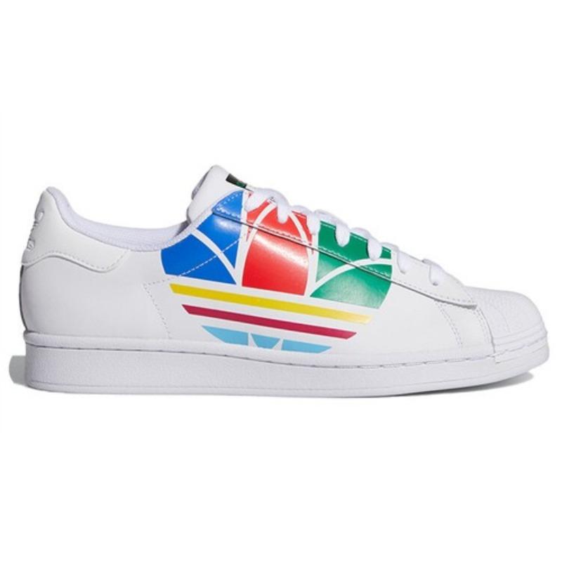 adidas Superstar Pure Colorful Trefoil Cloud White FU9519