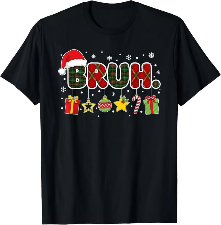 Merry Christmas Bruh Bro Meme Funny Cool Xmas Unisex T-Shirt Unisex T-Shirt XXXL