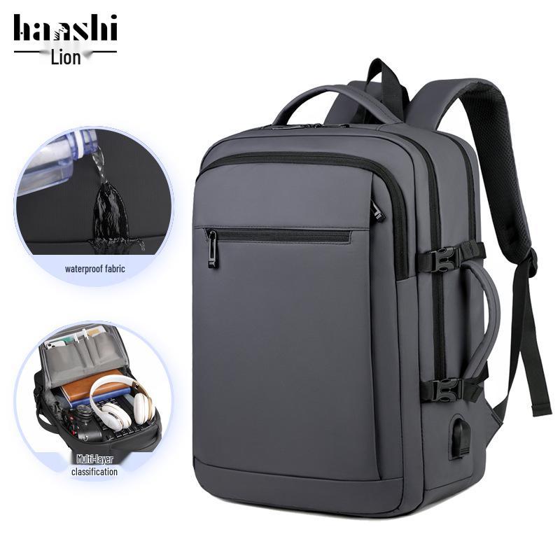 High-End Fashion Backpack: Trendy, Casual, Lightweight, Large Capacity, Waterproof School & Laptop Bag for Men and Women