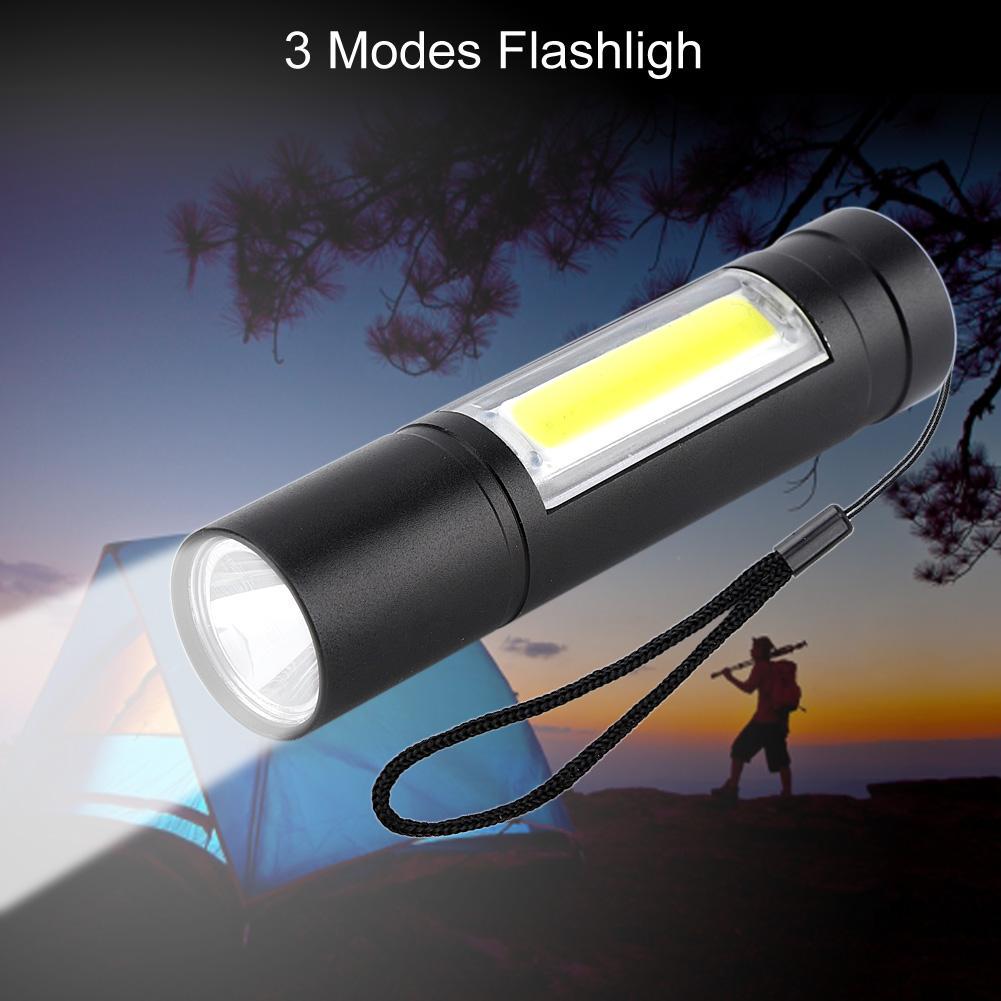 Buy Mini Portable Penlight Rechargable Waterproof Zoom Pocket Penlight