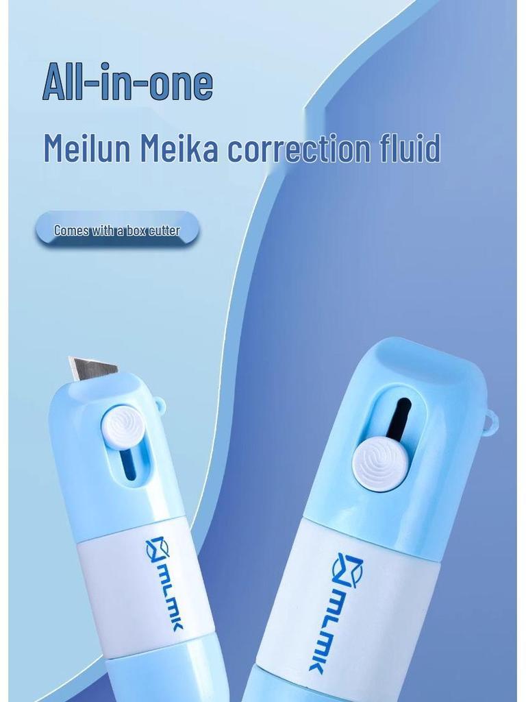 Quick-Dry Thermal Paper Correction Fluid with Box Opener – No Mess, Privacy Safe, Anti-Disclosure Covering for Express Delivery Codes