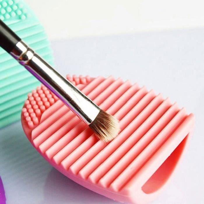 1Pcs Brosse à laver pinceau de maquillage Brush Egg Cleaner Cosmetic Brushes silicone Nettoyage Nettoyer Outils