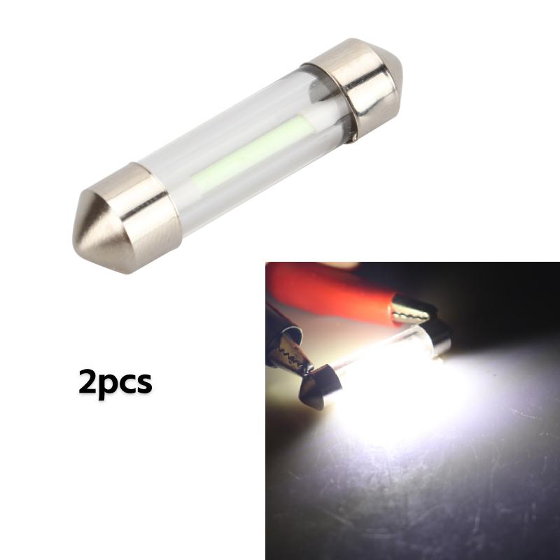 

2/10 шт. Автомобильная C5W LED 28/31/36/39/41 мм C10W COB Canbus Без ошибок Подсветка номерного знака Автомобильный внутренний свет для чтения Салонная лампа Белый 12 В 28MM