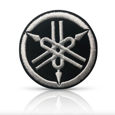 Generic Yamaha Tuning Fork Wheel Logo Iron-On Embroidered Applique Racing Patch for Yamaha 51