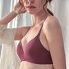 Thin Breathable Seamless Wire-Free Push-Up Shaping Bra for Women Reducing the Appearance of Large Breasts