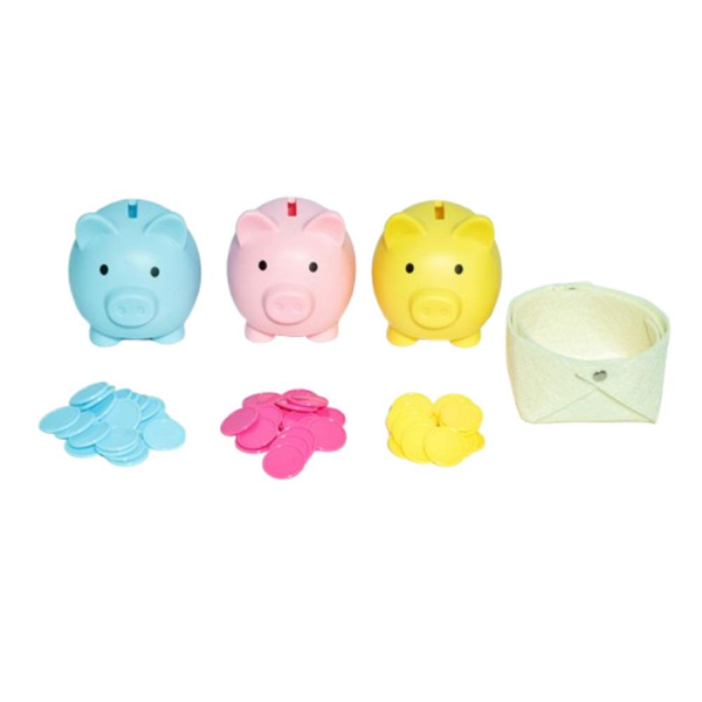 Colorful Piggy Bank Color Matching Toys Creative Toddler Coin-operated Toy  Home Decoration