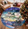Genshin Impact Pattern Round Rug, Indoor/Outdoor Mat, for Picnic, Gameroom, Bedroom, Office, Living Room, Home Decor Carpet, Birthday Gift