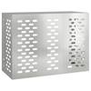 Air Conditioner Cover Silver 110 X 50 X 80 Cm Galvanized Steel