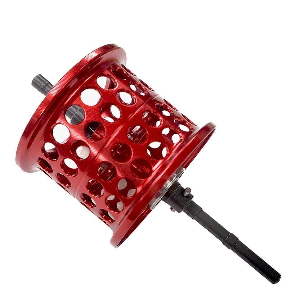 

VISPREA DAIWA CC80 CR80 CG80 BASS X Compatible Bait Reel Replacement Spool Shallow Groove Spool Shallow Spool Bait Finesse Spool Metal Spool красный