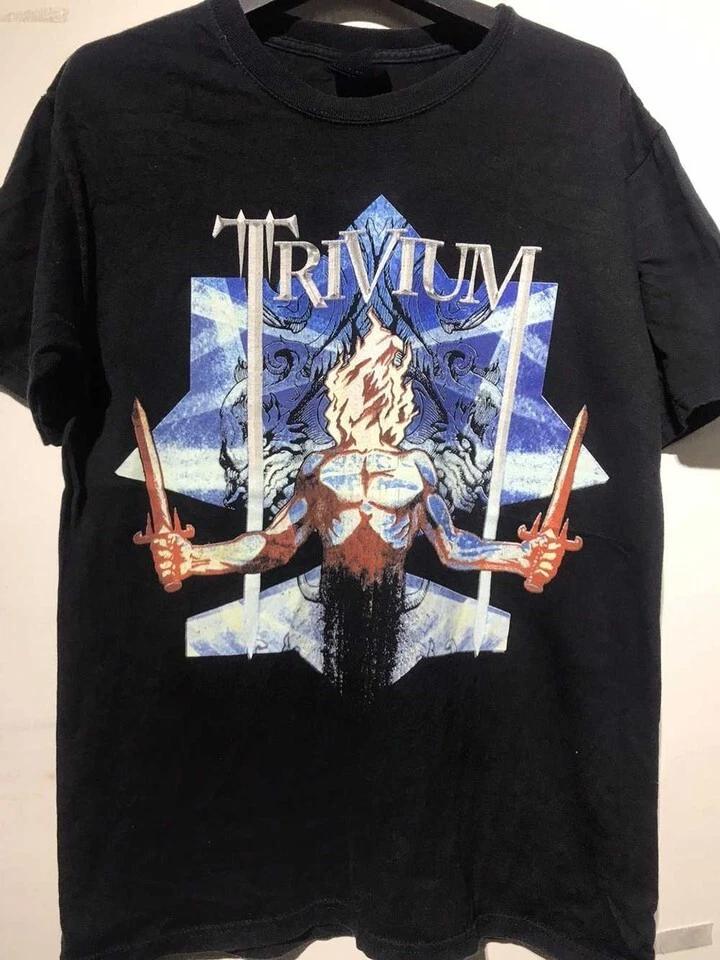 

Rock Tour TRIVIUM Band T-Shirt Unisex Short Sleeve Tee Full Size UU957 4XL