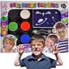Face Painting Kit Stickers Tattoos Patterns Stencils Washable Paints