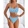 New bikini women's split sexy swimsuit printed swimsuit fashion