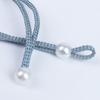 Pull-Out Tie Curtain Holders Small Pearl Pearl Rope Multi Use Pearl Curtain Clip  Curtain Decor