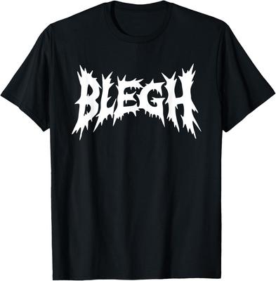 חולצת טי חדשה מוגבלת Blegh דת'קור דת' מטאל מצחיקה מטאל כבד חולצות טופ