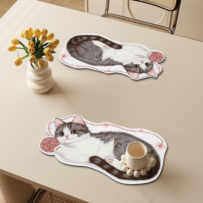 Kitchen Drain Mat Sink Cutlery Quick-drying Absorbent Mat Table Table Non-slip Mat Insulated Moisture-proof Coaster