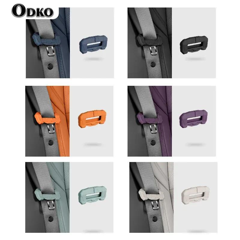Car Silicone Safety Belt Buckle Covers Seat Clip Frame For Subaru XV Forester BRZ Outback Legacy Interior Accessories