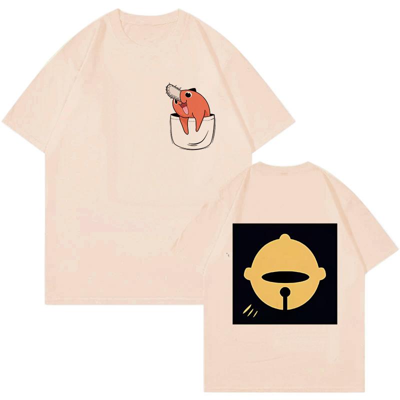 Unisex Mange Y2k Kleidung Japanischer Anime Chainsaw Man T-Shirt 90er Lustiges Pochita T-Shirt Makima Harajuku Grafik-T-Shirts Tops T-Shirt