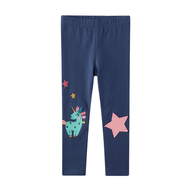

2025 Spring Collection: Slim-Fit Stretchy Cotton Girls Leggings - European and American Style 2T (Height 80-90 cm)