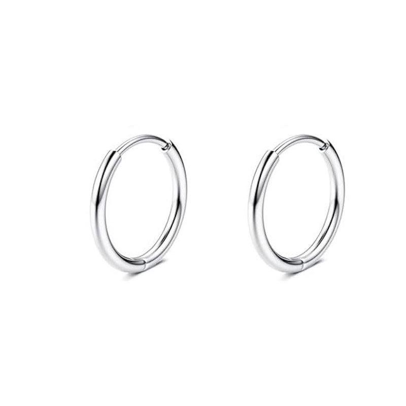 Stainless Steel Ear Barbels Ear Ring Star and Moon Ear Hoops Versatile Ear Pinning Accessories