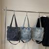 Denim Tote Bag Women Shoulder Bag Vintage Handbag