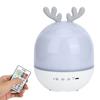 Cute USB Rechargeable Projection Lamp 360 Degree Rotating Remote Music Night Light for