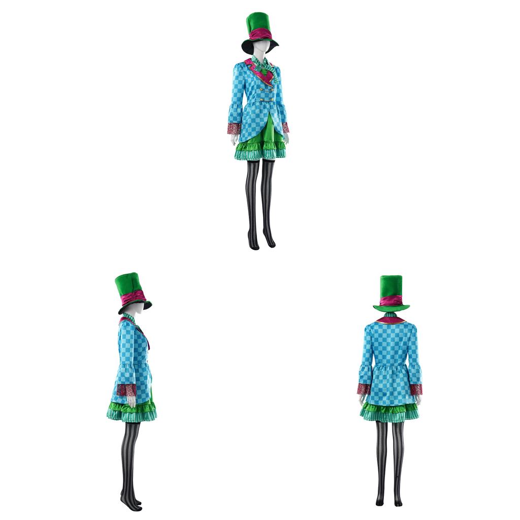Alice In Wonderland Cosplay Dress For Anime Role Play With Polyester Fabric For Cosplayers