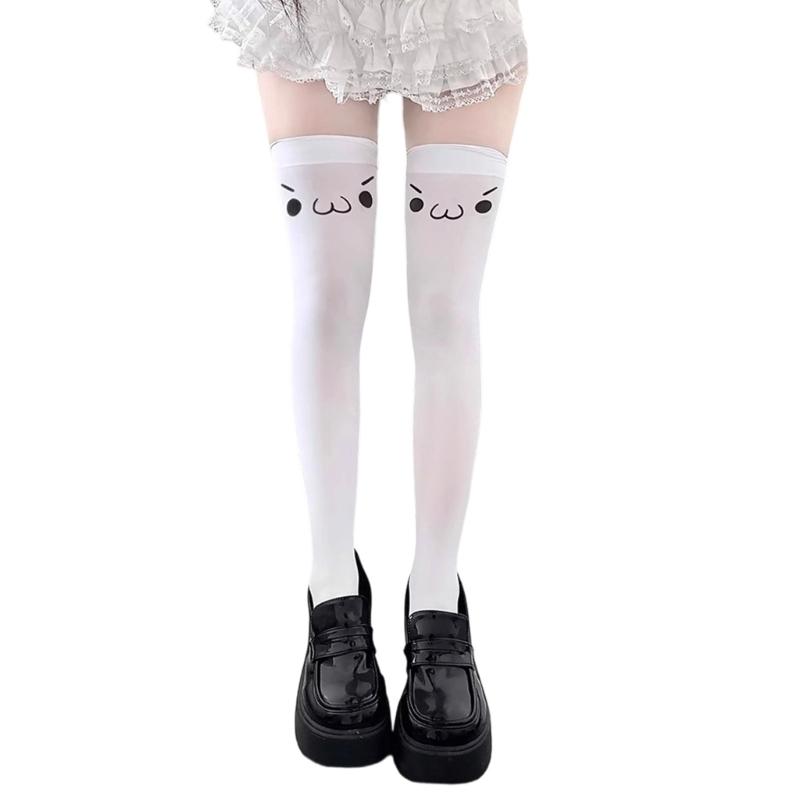 Youthful Style Elastic Over Knee Socks Breathable Design Costume LegwearFor Daily Wear And Campus Activity