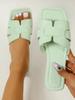 Flat Bottomed Women's Slippers, Beach Shoes, Home Casual Sandals, Unbuttoned Slippers, Couple's Shoes