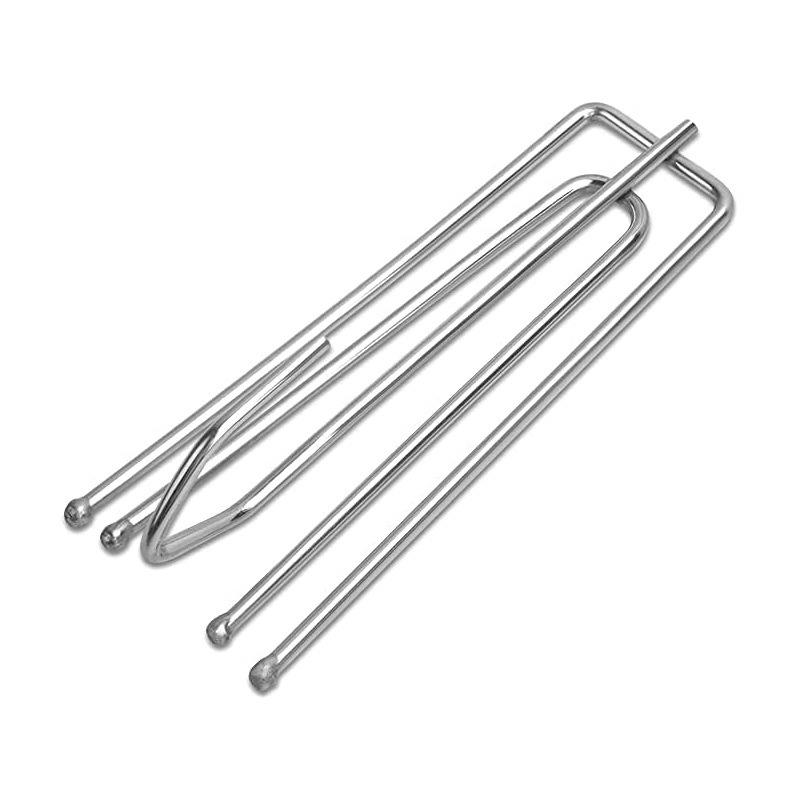 

Stainless Steel Curtain Four-Prong Hook & Clip for Hanging and Storage, Silver 1 piece серебряный