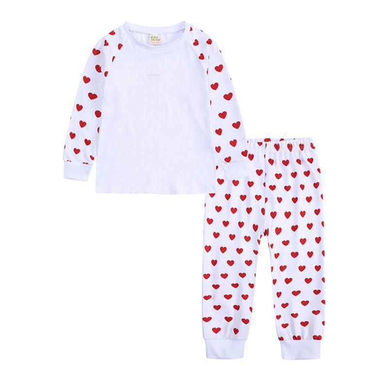 1-13 Years Kids Pajama Set Long Sleeve Sweatshirt and Pants Loungewear