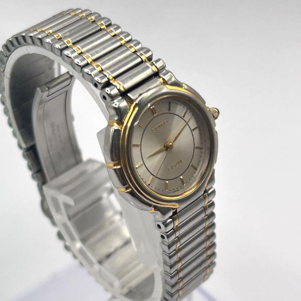 [USED] SEIKO EXCELINE Gold Luxury Two-tone Women's Watch