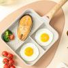 Multi-Functional Non-Stick-Skillet 3 Section-Grill Pan Breakfast Pan-Griddle