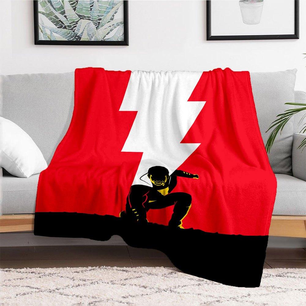 Flash Lightning Bolt Graphic T Shirt: Speed & Power In Every Step!Blanket Flannel Throw Blanket for Sofa, Bed, Travel, Camping, Office, Couch, Chair