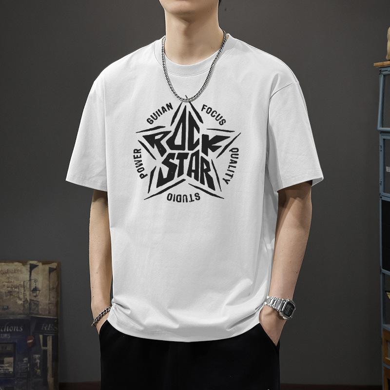 

Summer Men T-shirts Cotton Short Sleeve T Shirt Comfortable Fabric Sportwear S