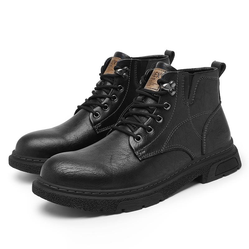 

Мужская обувь из натуральной кожи, удобные мужские кроссовки, высококачественная мужская повседневная обувь на шнуровке 2024 года, универсальные мужские низкие туфли 46 чёрный