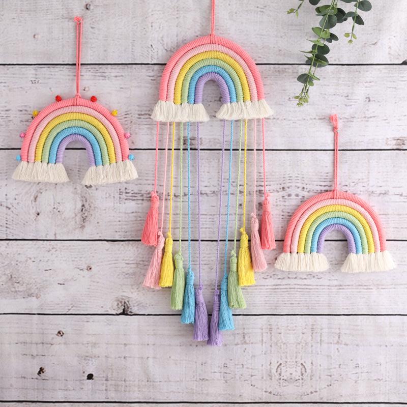 Traumfänger Regenbogen Quasten Ornamente für Heimdekoration