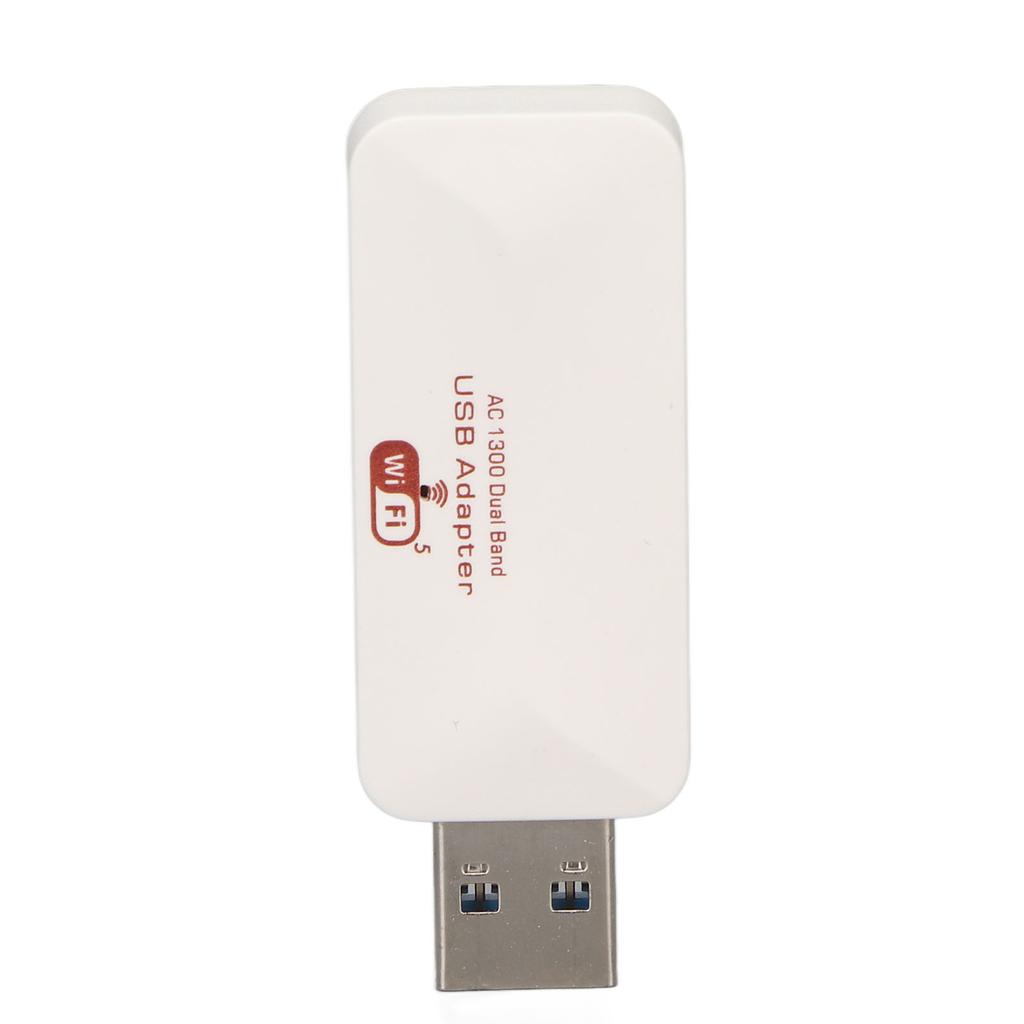 USB WiFi Adapter USB3.0 Dual Band 1300Mbp High Speed MU MIMO Soft AP Mode Wireless WiFi Adapter for PC Desktop Laptop