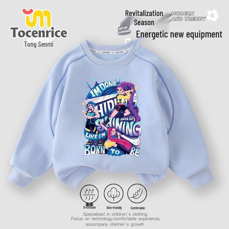 Demon Hunter Girls Kpop Kids Hoodie - New Autumn Arrival for Boys and Girls 120cm