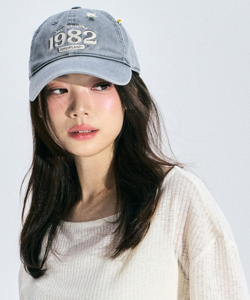 ZEROPLANET Whiskey Vintage Ball Cap [Grey]