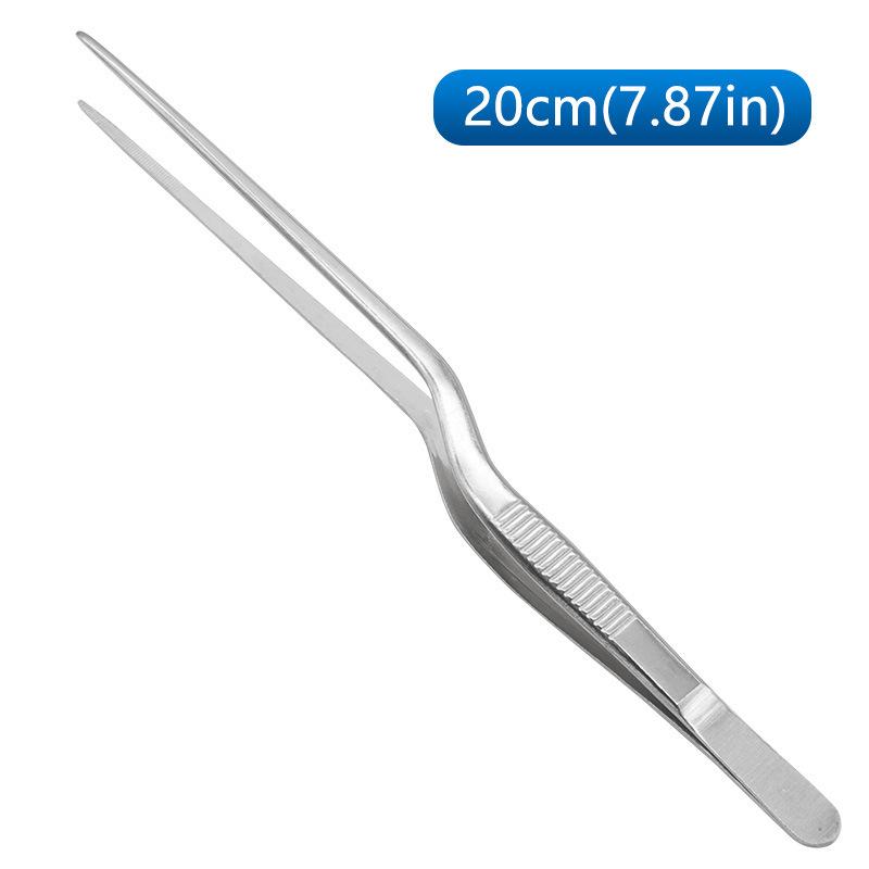 Stainless Steel Gun-Shaped Ear Tweezers with Anti-Slip Handle, Available In 14cm, 16cm, and 20cm Sizes