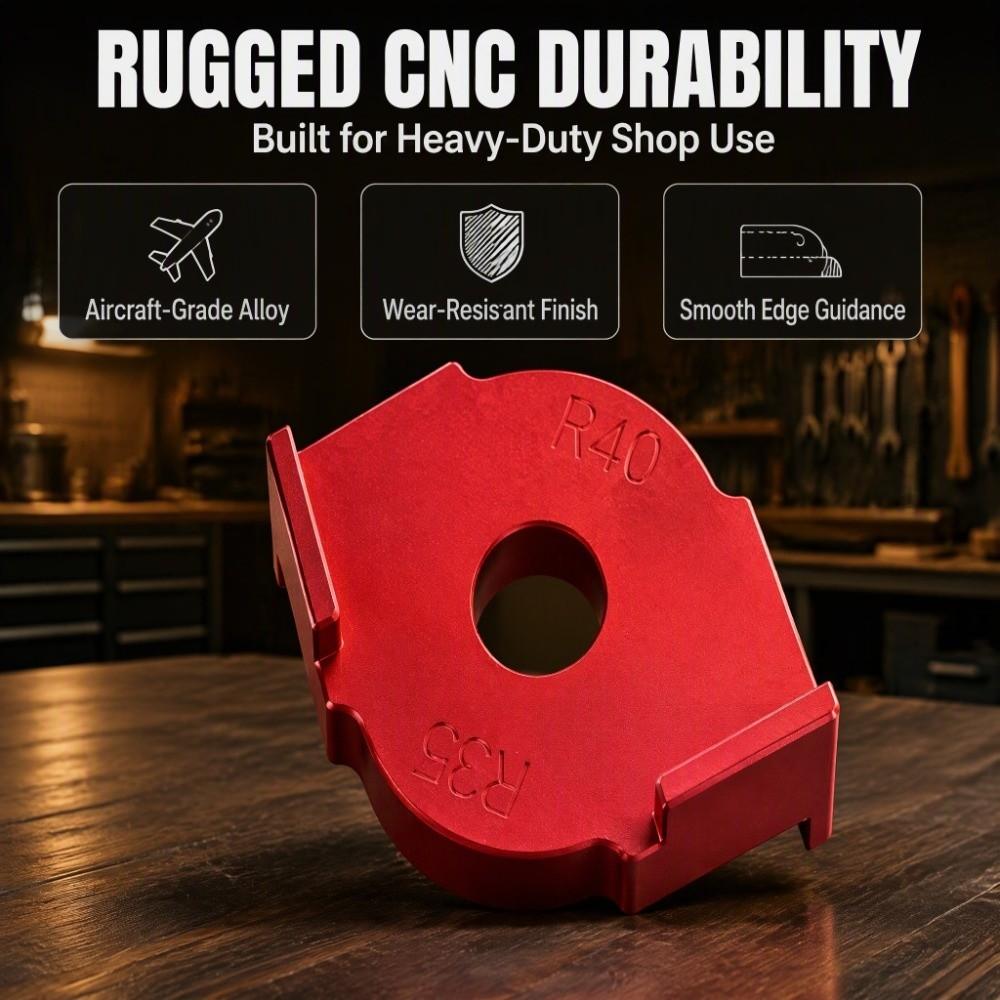 Semicircle Corner Radius Jig R Angle Trimming Tool Quick Positioning Template Router Machine