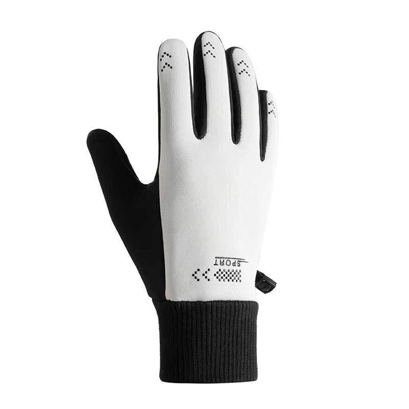 Unisex Warm Touchscreen Gloves Cycling Driving Motorbike Windproof Anti-Slip Fleece Lined Nylon Fall Season
