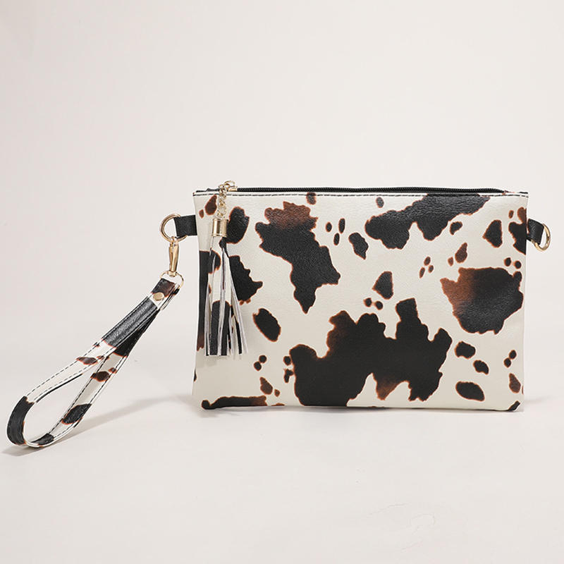 Women Clutch Bag Leopard Print Long Wallets Female Fashion Design PU Leather Wallet Messenger Bag Ladies Elegant Handbag Change Key Case