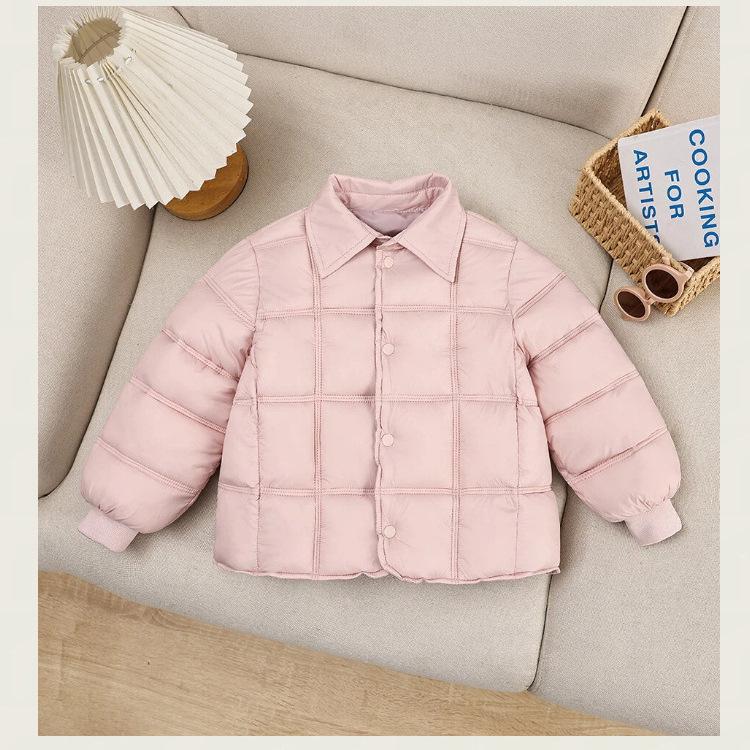 Unisex Children's Cotton Padded Jacket - Lightweight, Warm, Versatile School Uniform Outerwear for Autumn/Winter.