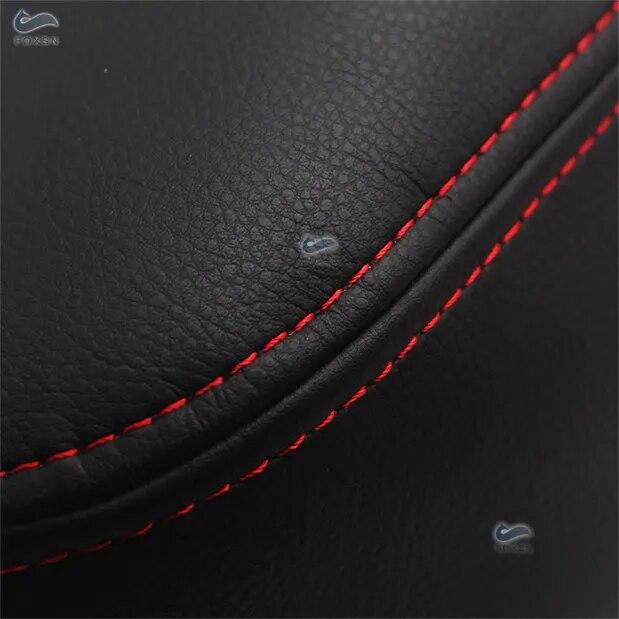 Couverture d'accoudoir central en cuir souple, pour Peugeot 308 2012 2013 2014 2015 2016, couvercle de Console centrale de voiture, couvercle de boîte d'accoudoir, garniture autocollante