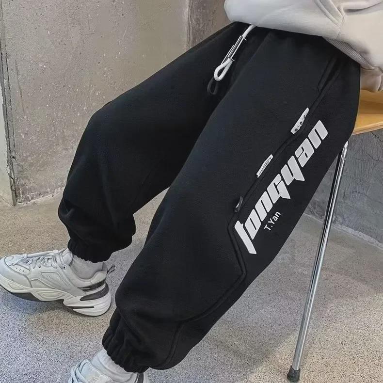 Pantalones de chándal de estilo urbano para niños para primavera y otoño 2024 – Modernos y a la moda