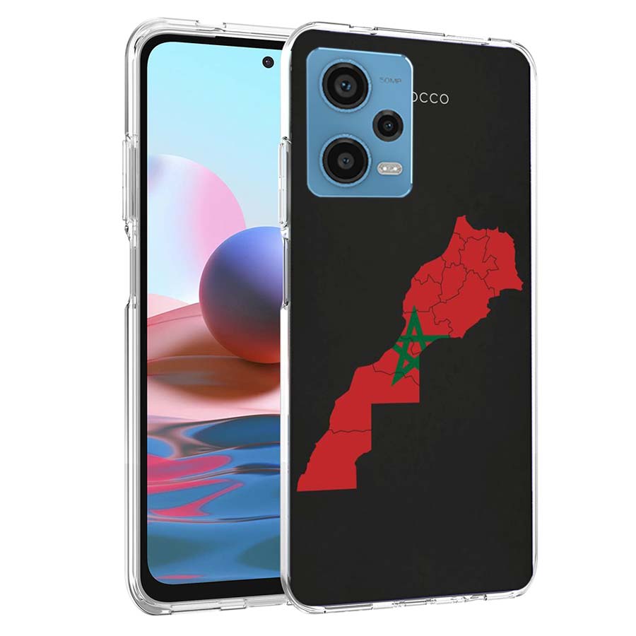 Morocco Flag Phone Case For Xiaomi Poco X7 X5 X6 F6 Pro F7 Ultra M5S X3 M6 M5 X4 F4 GT Mi F5 F3 M3 TPU Soft Cover Capa Cute Fund