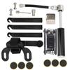 Přenosná hustilka na kolo 120PSI 16v1 Multifunkční hustič pneumatik Sada záplat na opravu Cyklo dílyČerná