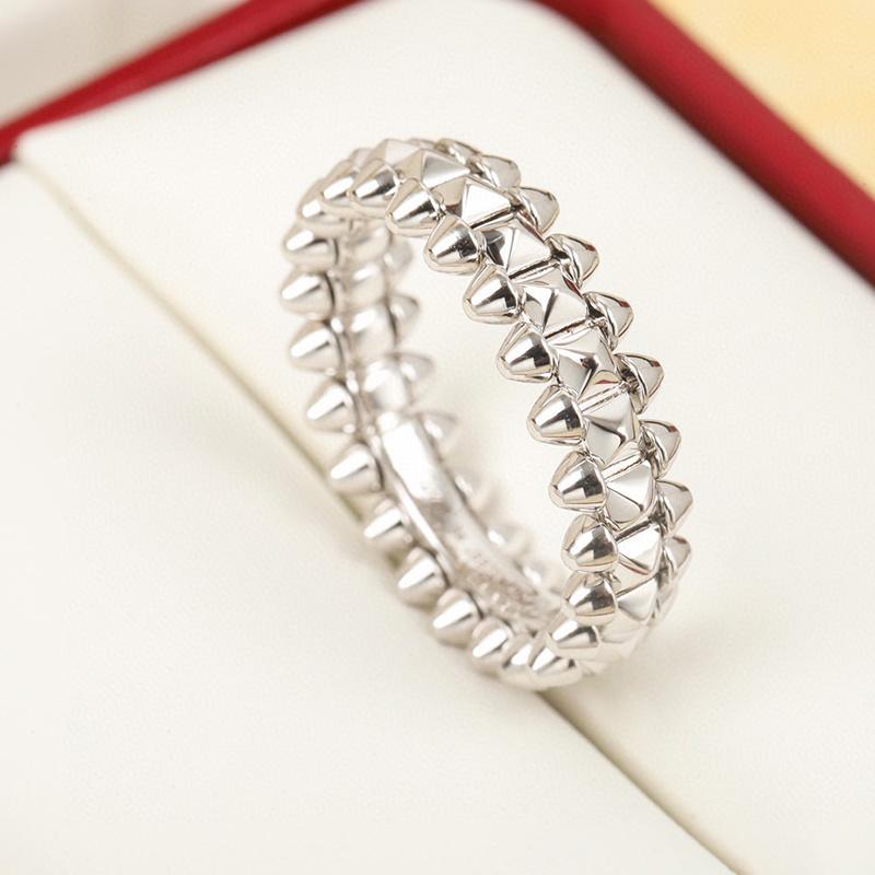 Novos Anéis de Marca Quente Vintage Prata de Lei 925 Pura Joias de Luxo para Mulheres Anéis de Noivado Designer de Qualidade Fina Anéis Femininos