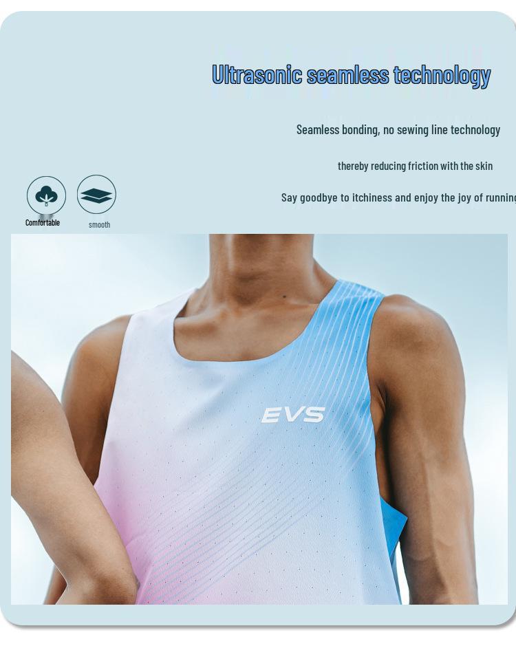 Unisex Lightweight Quick-Dry Marathon Running Vest - Breathable Track & Field Fitness T-shirt